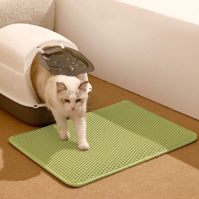Double-Layer EVA Cat Litter Pad | Waterproof Trapping Mat