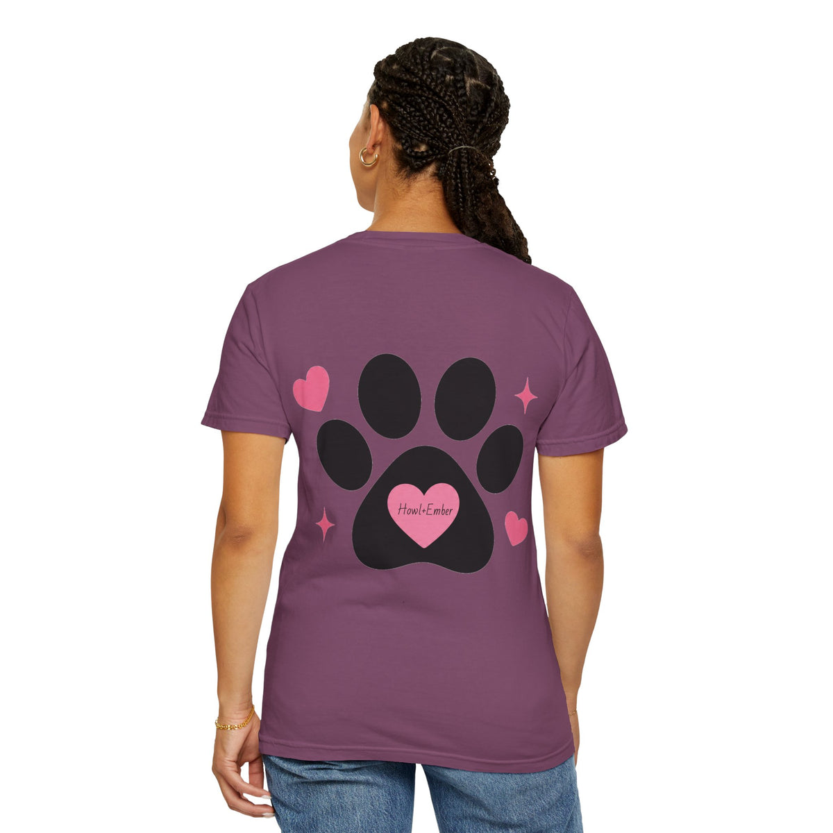 All I Need Is Dogs & Good Vibes Comfort Colors® 1717 T-Shirt | Cute Dog Lover Graphic Tee | Gift for Dog Mom | Unisex Garment-Dyed Shirt