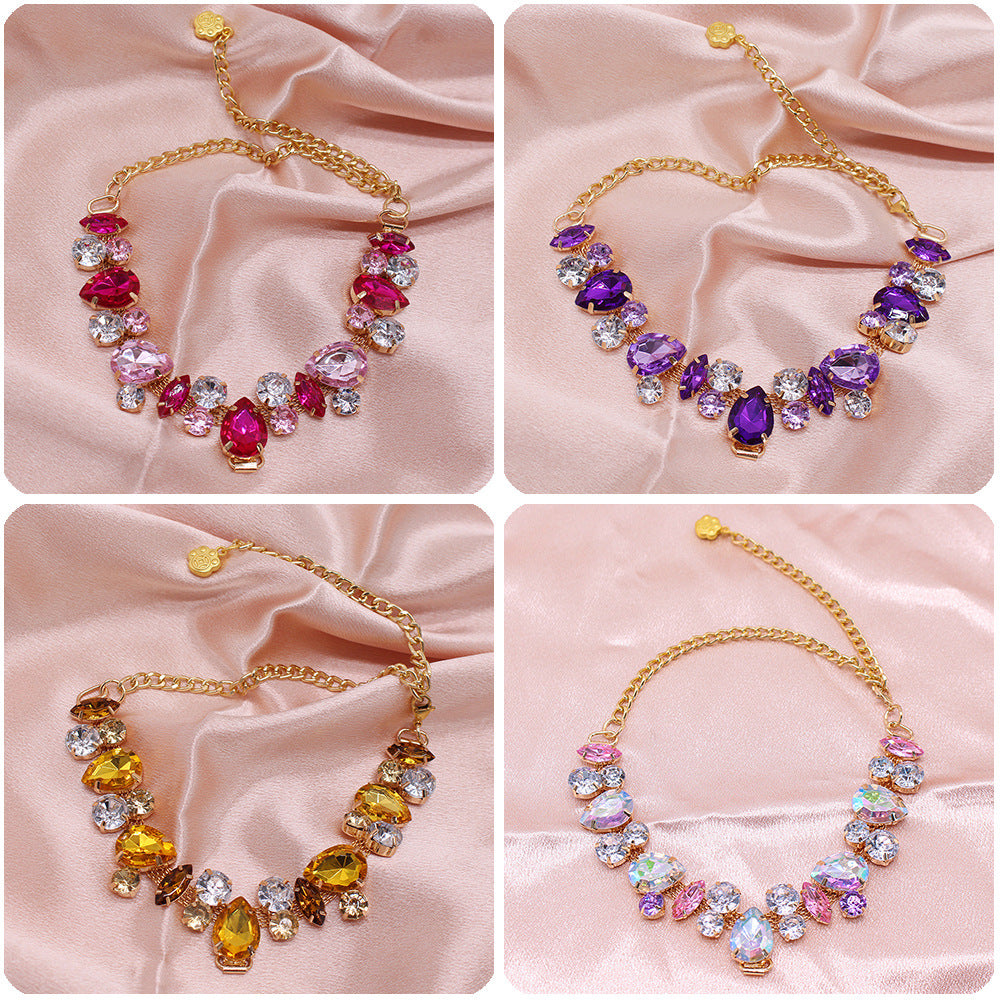 Cat & Dog Gem Pearl Princess Necklace, view 2