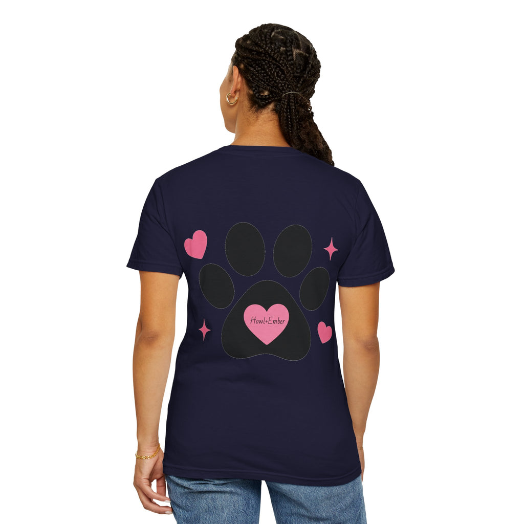 All I Need Is Dogs & Good Vibes Comfort Colors® 1717 T-Shirt | Cute Dog Lover Graphic Tee | Gift for Dog Mom | Unisex Garment-Dyed Shirt