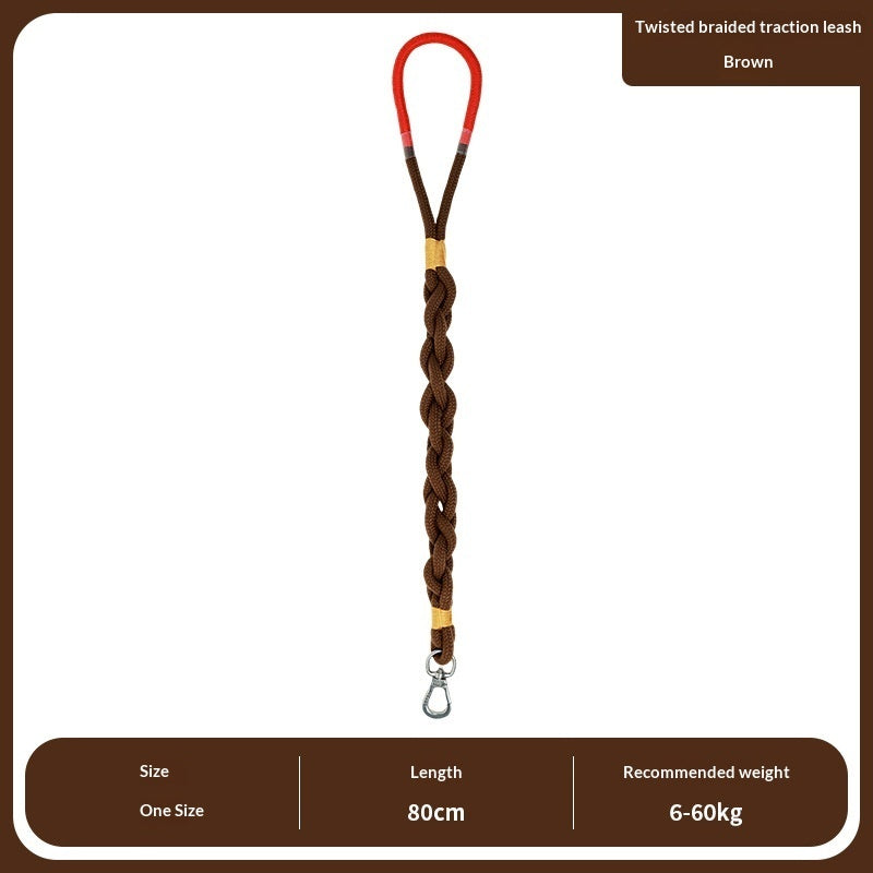 Handmade Woven Dog Leash | Polyester Fiber | 6 Colors