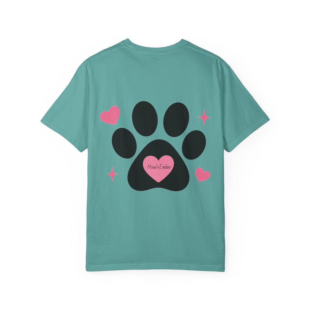 All I Need Is Dogs & Good Vibes Comfort Colors® 1717 T-Shirt | Cute Dog Lover Graphic Tee | Gift for Dog Mom | Unisex Garment-Dyed Shirt