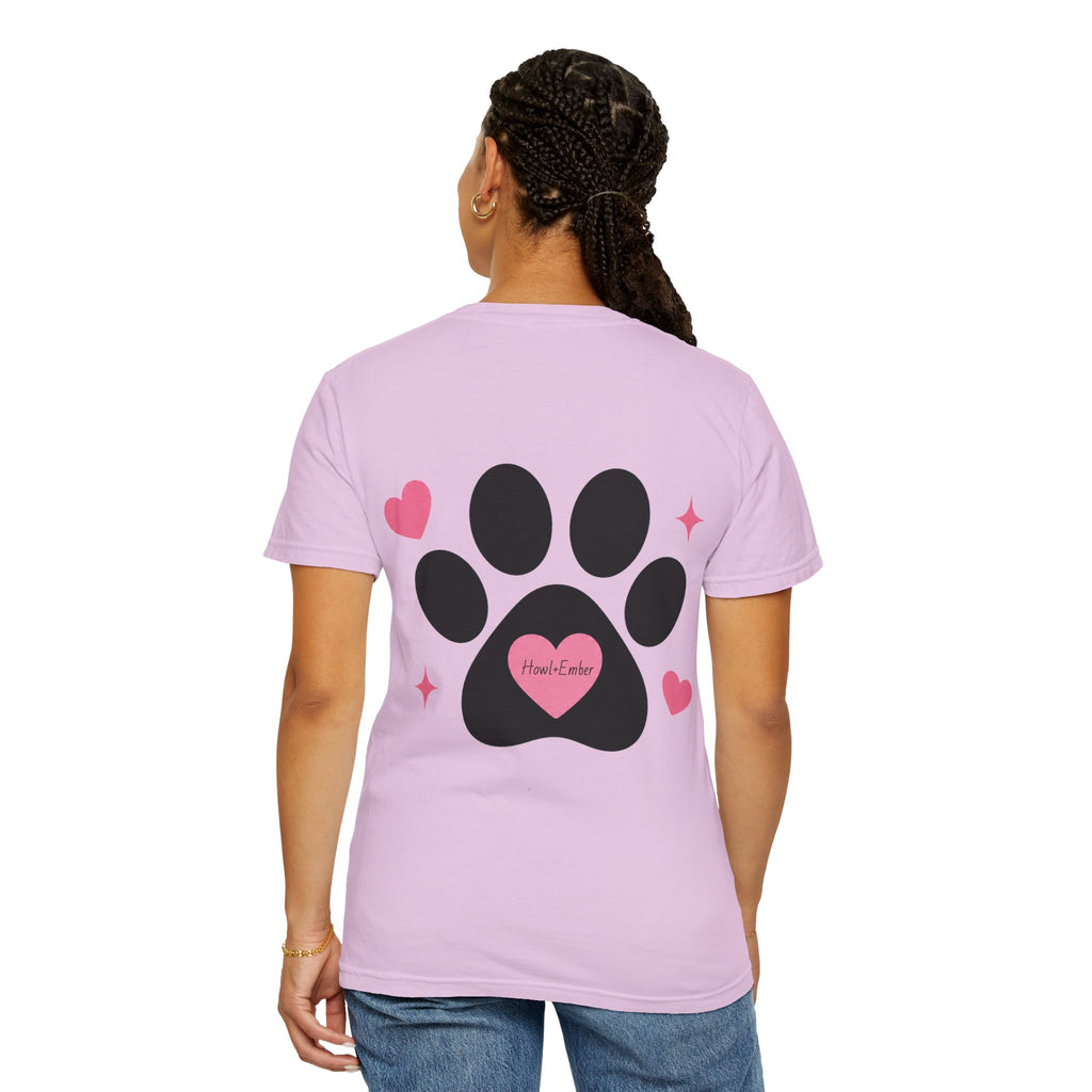 All I Need Is Dogs & Good Vibes Comfort Colors® 1717 T-Shirt | Cute Dog Lover Graphic Tee | Gift for Dog Mom | Unisex Garment-Dyed Shirt