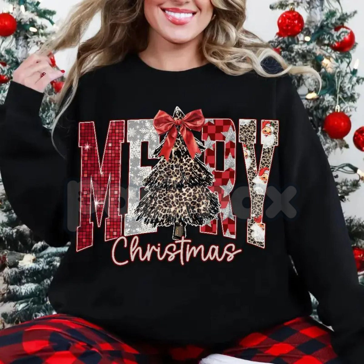 Coquette Merry Christmas Sweatshirt, view 5