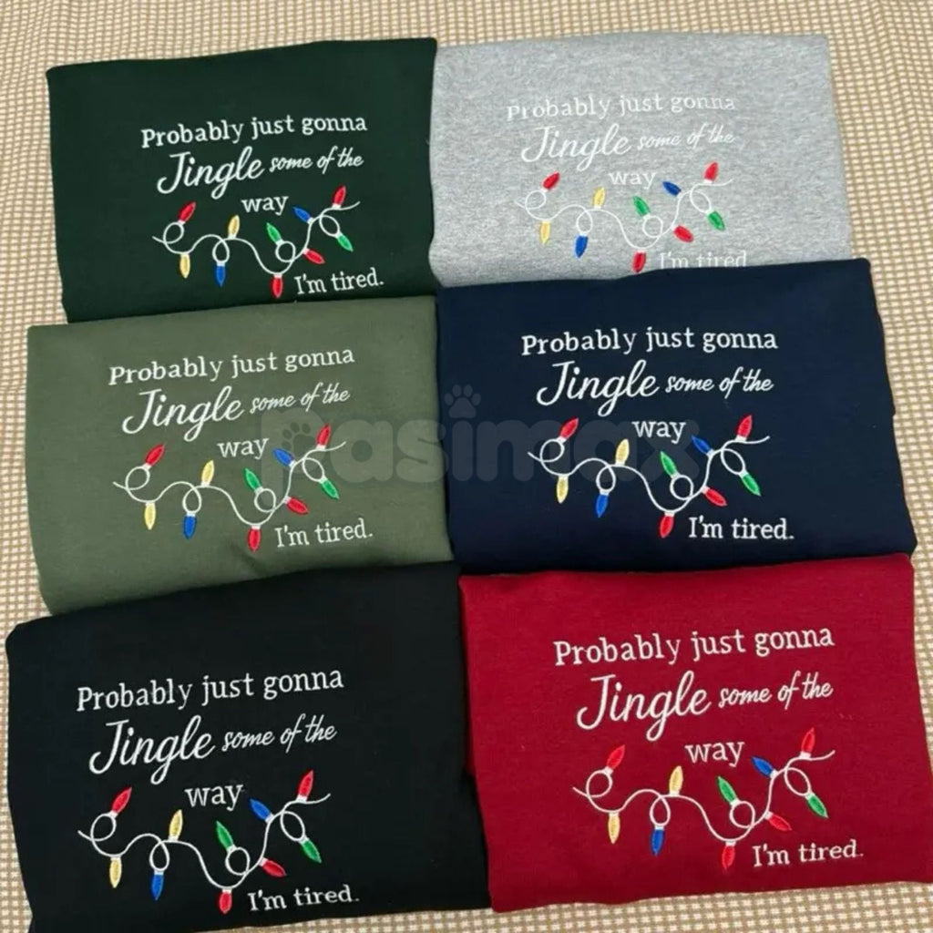 Funny Christmas Embroidered Sweatshirt, view 2