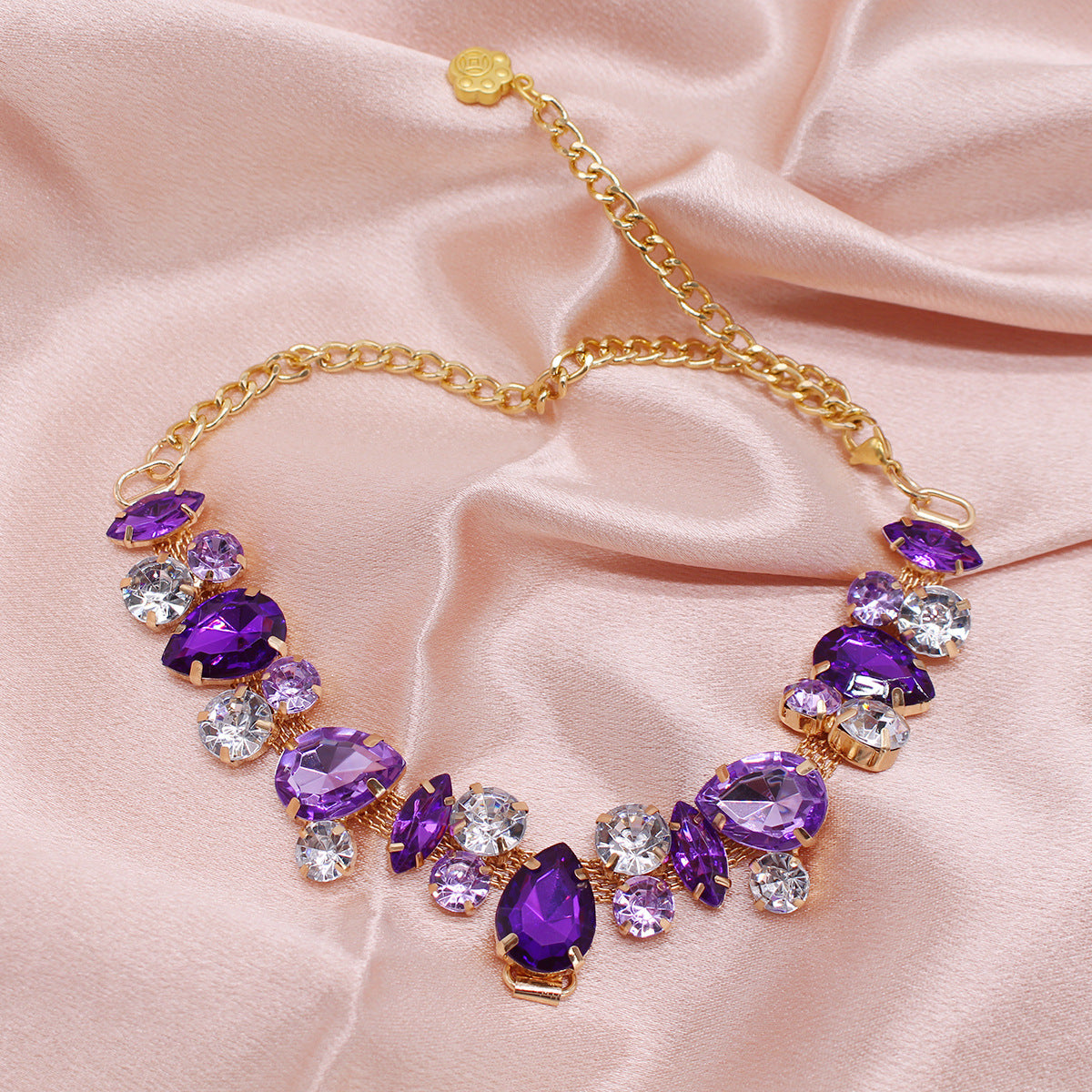 Cat & Dog Gem Pearl Princess Necklace | Pet Jewelry Collar Accessory