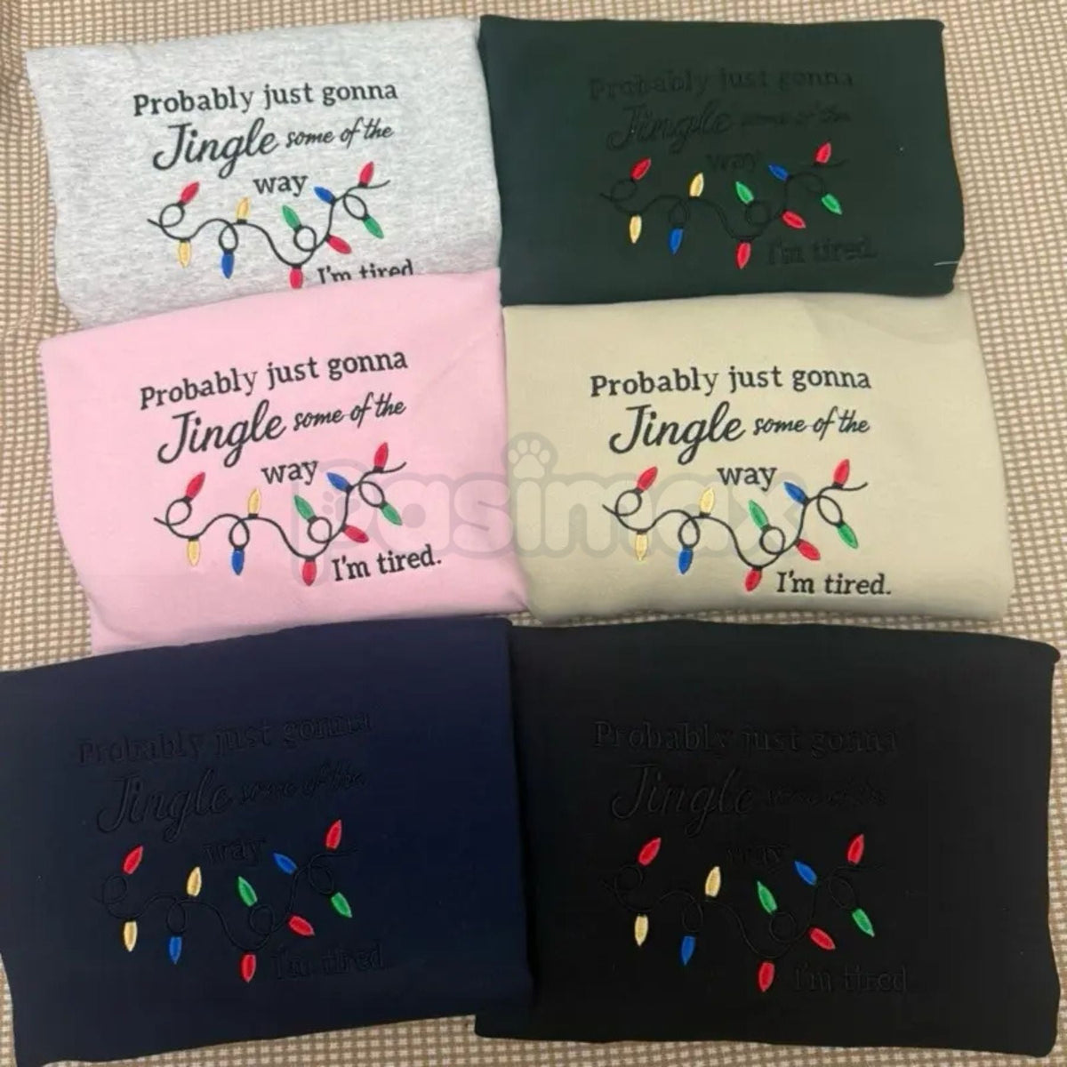 Funny Christmas Embroidered Sweatshirt, view 4