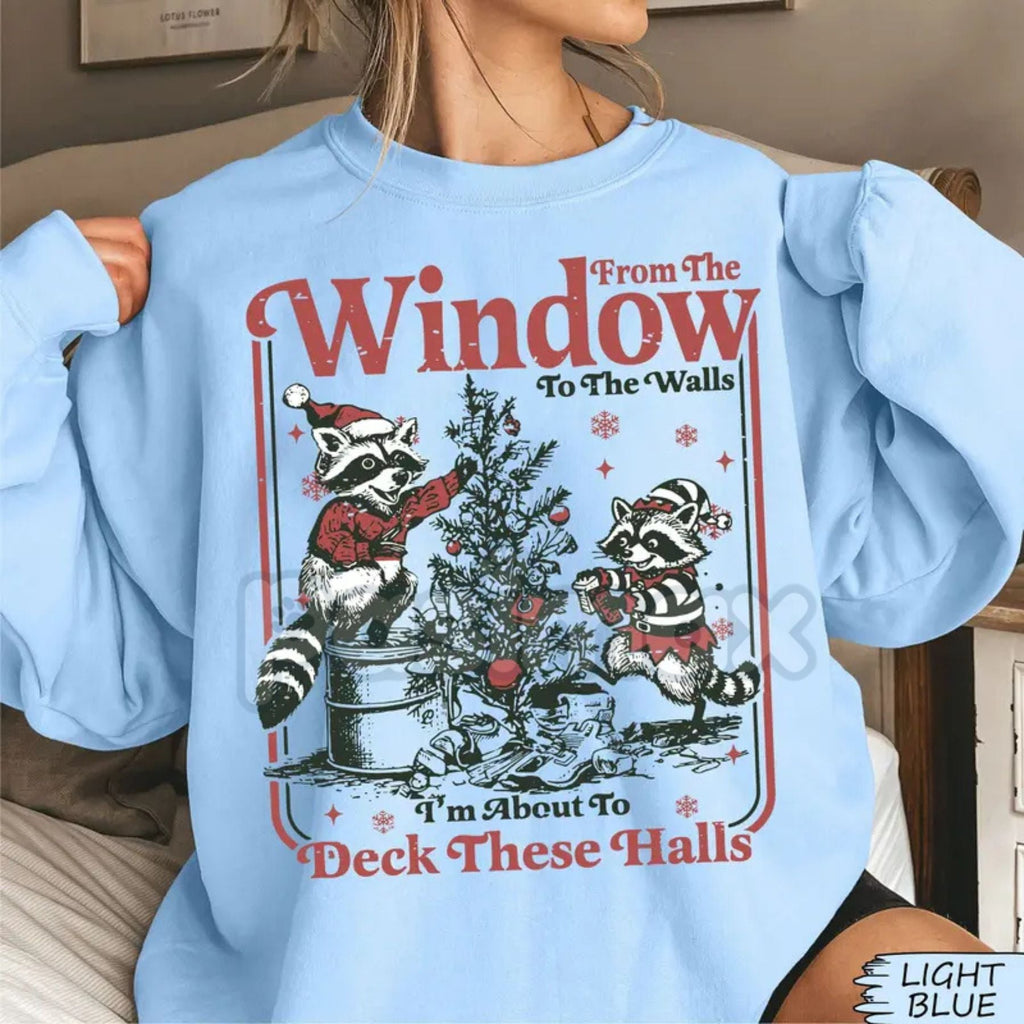 From The Windows To The Walls Deck These Halls Christmas Sweater, view 4