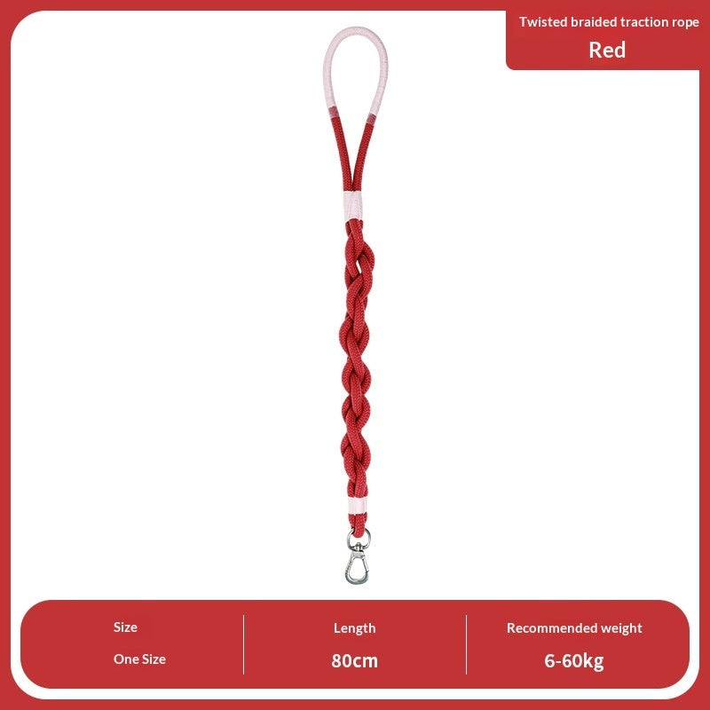 Handmade Woven Dog Leash | Polyester Fiber | 6 Colors