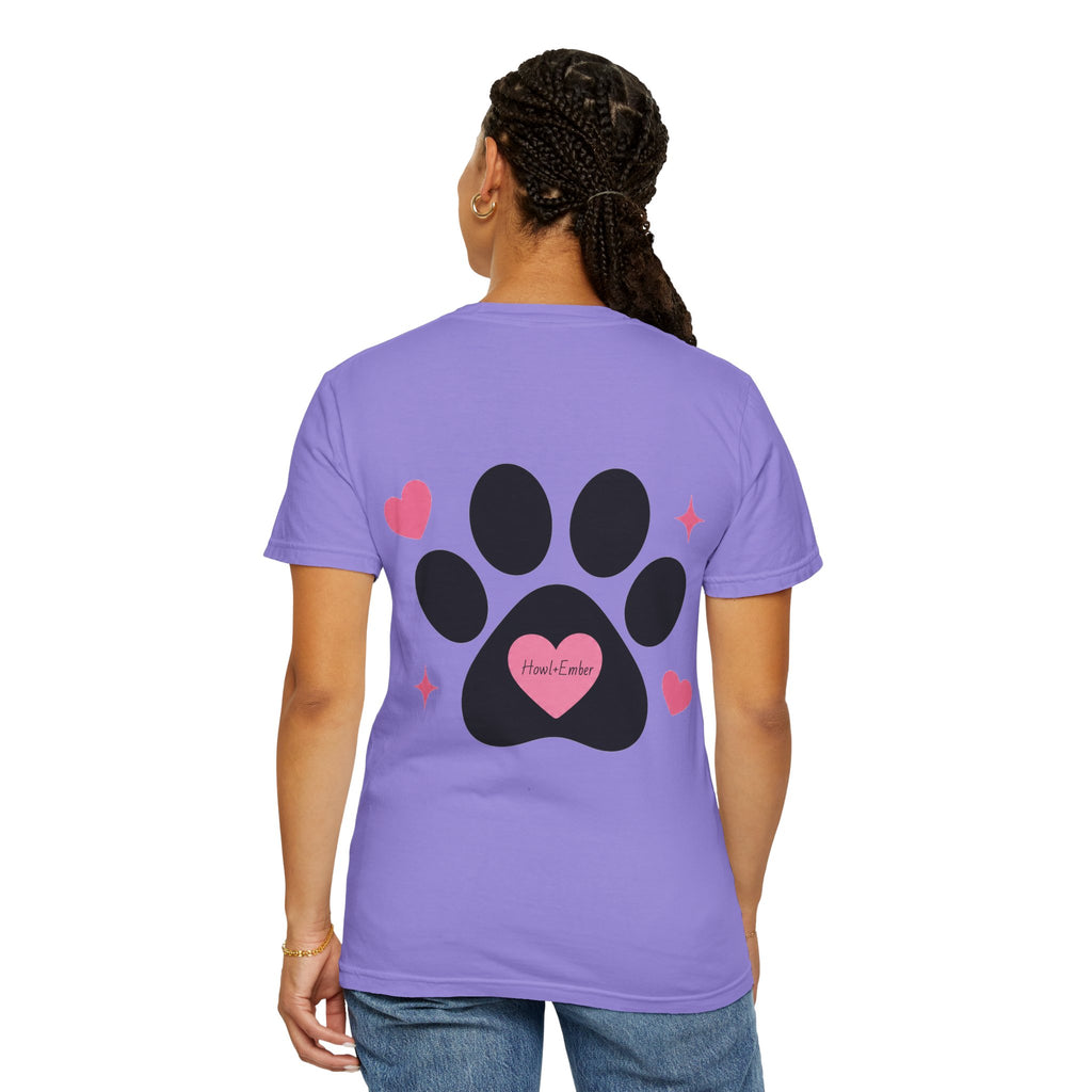 All I Need Is Dogs & Good Vibes Comfort Colors® 1717 T-Shirt | Cute Dog Lover Graphic Tee | Gift for Dog Mom | Unisex Garment-Dyed Shirt