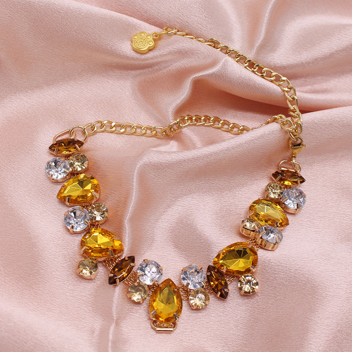 Cat & Dog Gem Pearl Princess Necklace | Pet Jewelry Collar Accessory