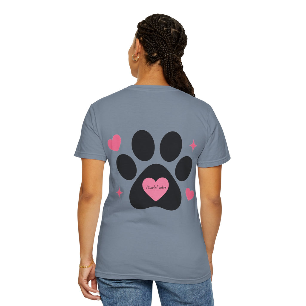All I Need Is Dogs & Good Vibes Comfort Colors® 1717 T-Shirt | Cute Dog Lover Graphic Tee | Gift for Dog Mom | Unisex Garment-Dyed Shirt
