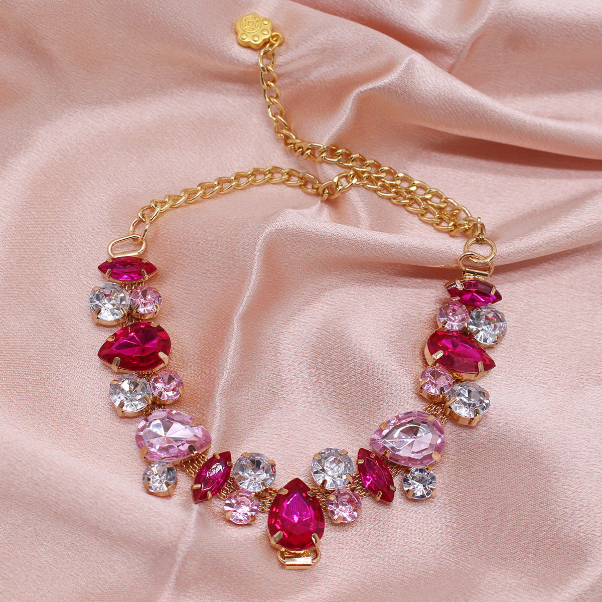 Cat & Dog Gem Pearl Princess Necklace | Pet Jewelry Collar Accessory