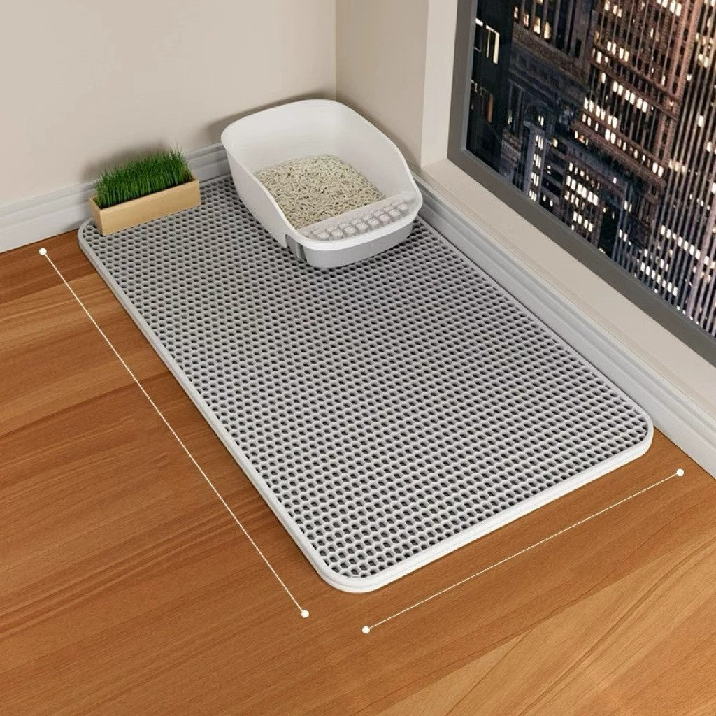 Double-Layer EVA Cat Litter Pad | Waterproof Trapping Mat
