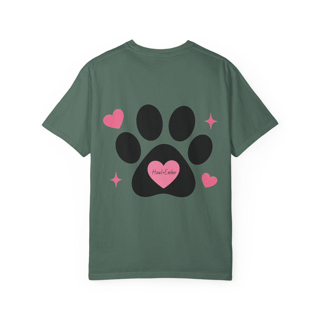 All I Need Is Dogs & Good Vibes Comfort Colors® 1717 T-Shirt | Cute Dog Lover Graphic Tee | Gift for Dog Mom | Unisex Garment-Dyed Shirt