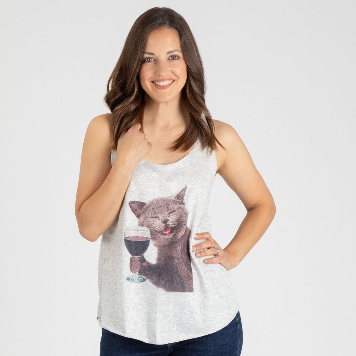 Cat Happy Hour Tank Top, view 5