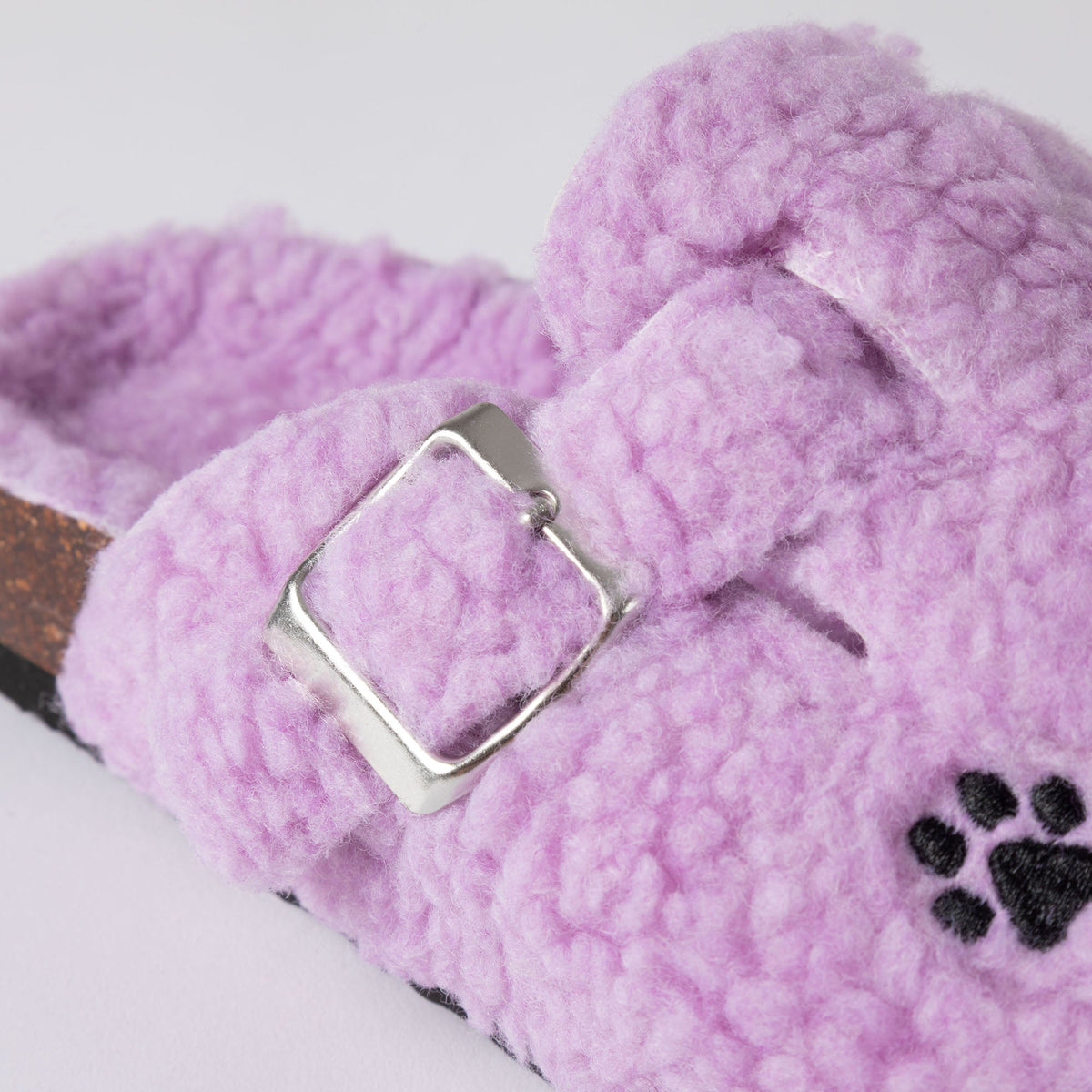 Paw Print Sherpa Fleece Clog Slippers, view 10