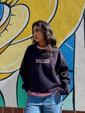 Anti-Racism statement sweatshirt in navy