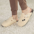 Paw Print Sherpa Fleece Clog Slippers, view 13