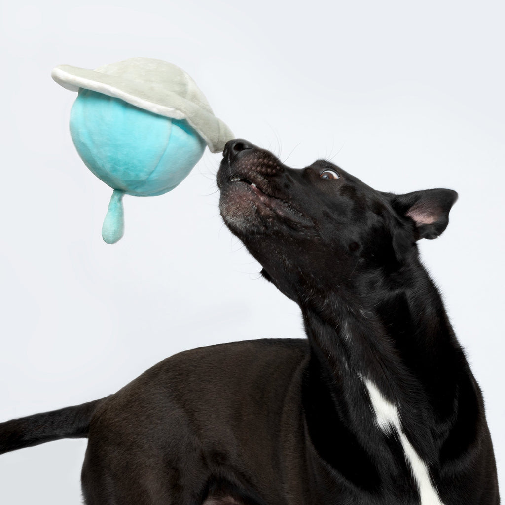 Patchwork Pet Spaceship & Alien Plush Dog Toy – 5 inch