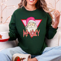 Def Jolly retro Santa Christmas sweatshirt in Forest Dark Green