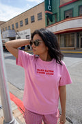 Anti-Racism Graphic Tee | Pink | Statement T-Shirt