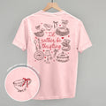 I'd Rather Be Thrifting Doodles Back Print T-Shirt | Thrift Lover Tee
