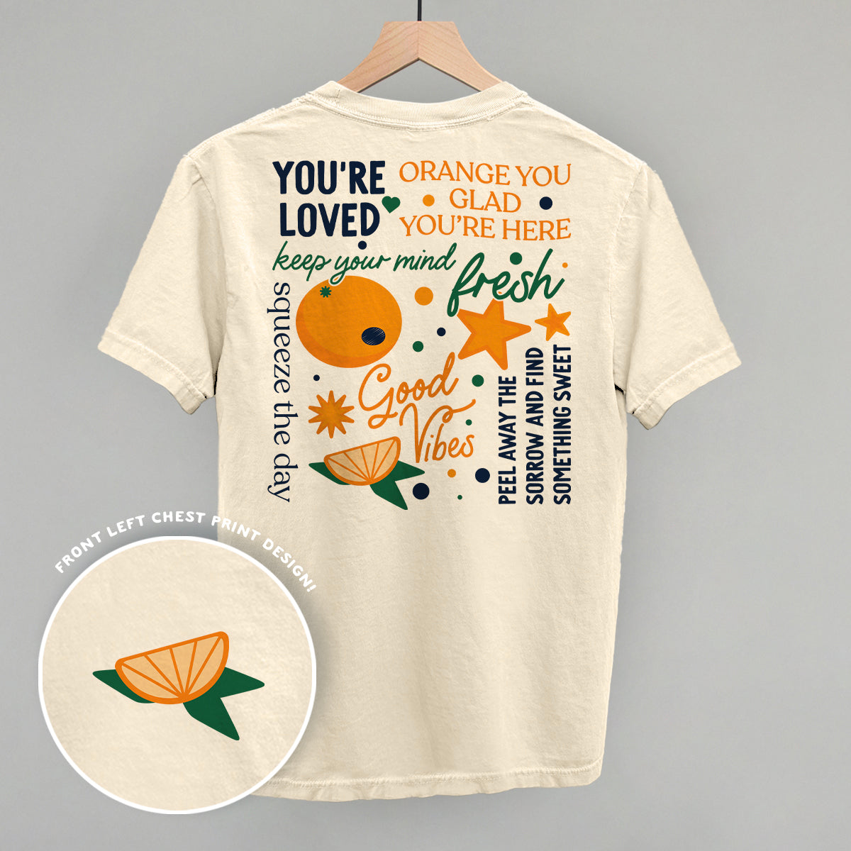 Keep Your Mind Fresh Back Print T-Shirt | Motivational Graphic Tee