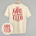 Girl Dads Club red back-print graphic shirt in Ivory