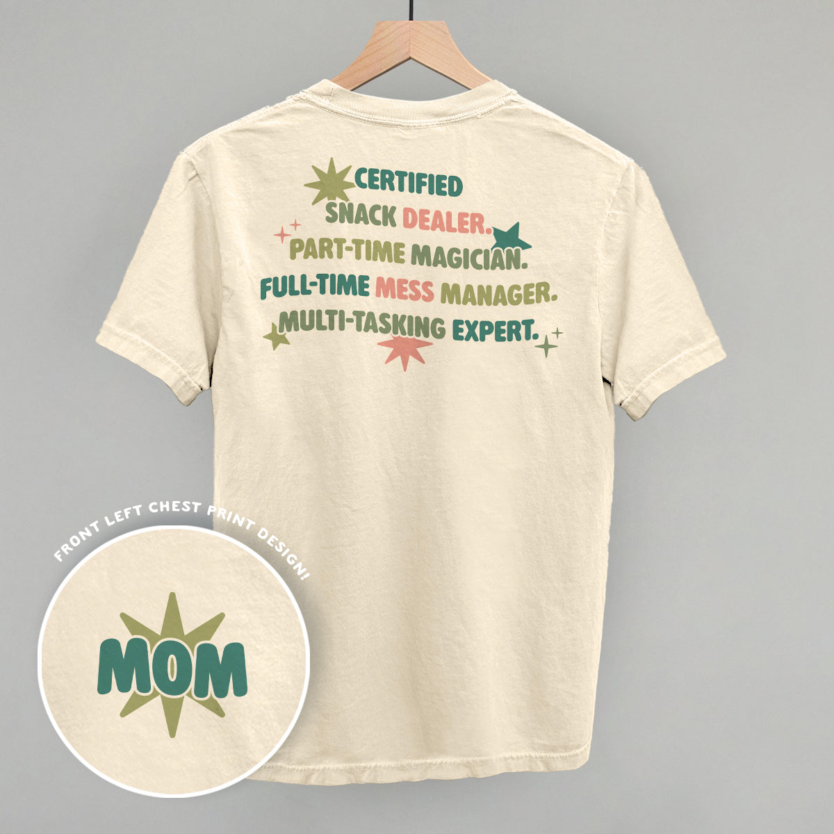 Multitasking Mom Back Print T-Shirt | Funny Mom Graphic Tee
