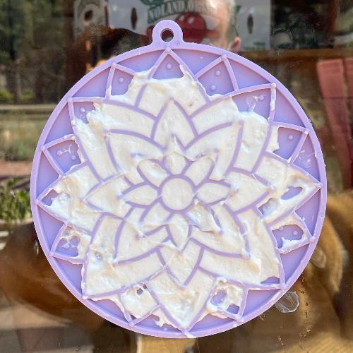 SodaPup Lotus eMat | Suction Cup Lick Mat for Dogs & Cats | USA Made