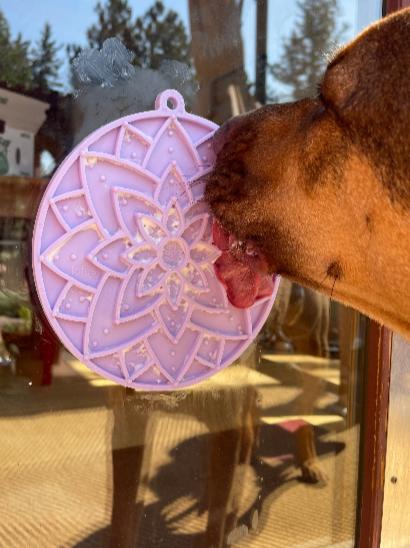 SodaPup Lotus eMat | Suction Cup Lick Mat for Dogs & Cats | USA Made