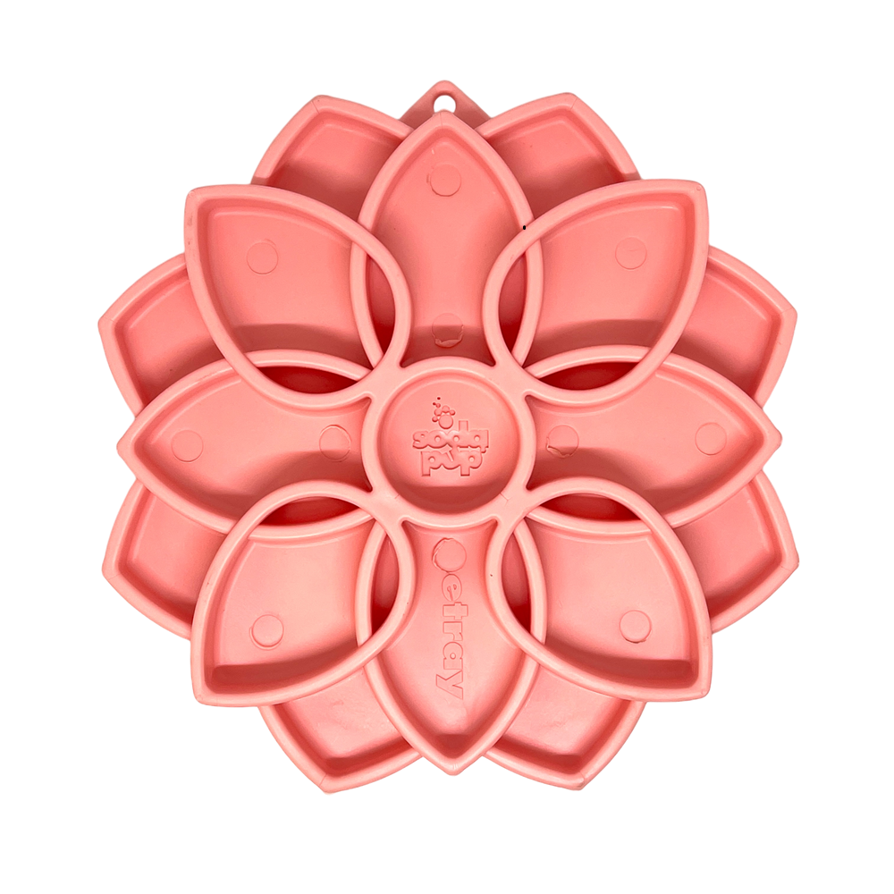 SodaPup Mandala Softie eTray | Suction Cup Slow Feeder Bowl | USA Made