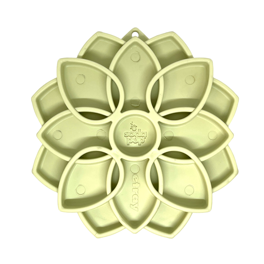 SodaPup Mandala Softie eTray | Suction Cup Slow Feeder Bowl | USA Made