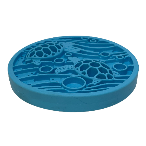 SodaPup Turtle eMat-Mini | Suction Cup Lick Mat for Small Dogs & Cats