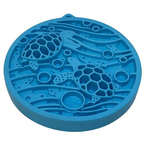 SodaPup Turtle eMat-Mini | Suction Cup Lick Mat for Small Dogs & Cats