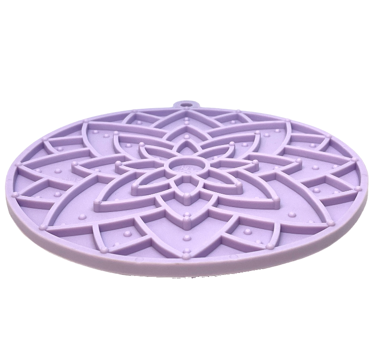 SodaPup Lotus eMat | Suction Cup Lick Mat for Dogs & Cats | USA Made
