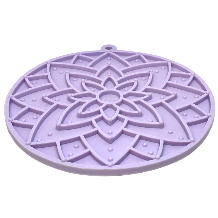 SodaPup Lotus eMat | Suction Cup Lick Mat for Dogs & Cats | USA Made
