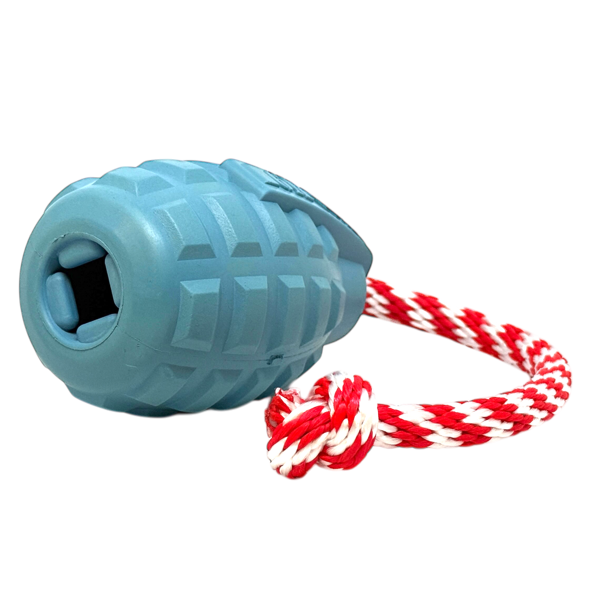 USA-K9 Grenade Rubber Dog Toy | Chew, Tug & Treat Dispenser | USA Made