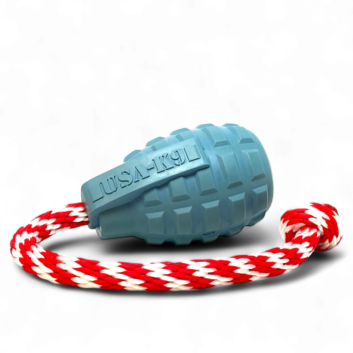 USA-K9 Grenade Rubber Dog Toy | Chew, Tug & Treat Dispenser | USA Made