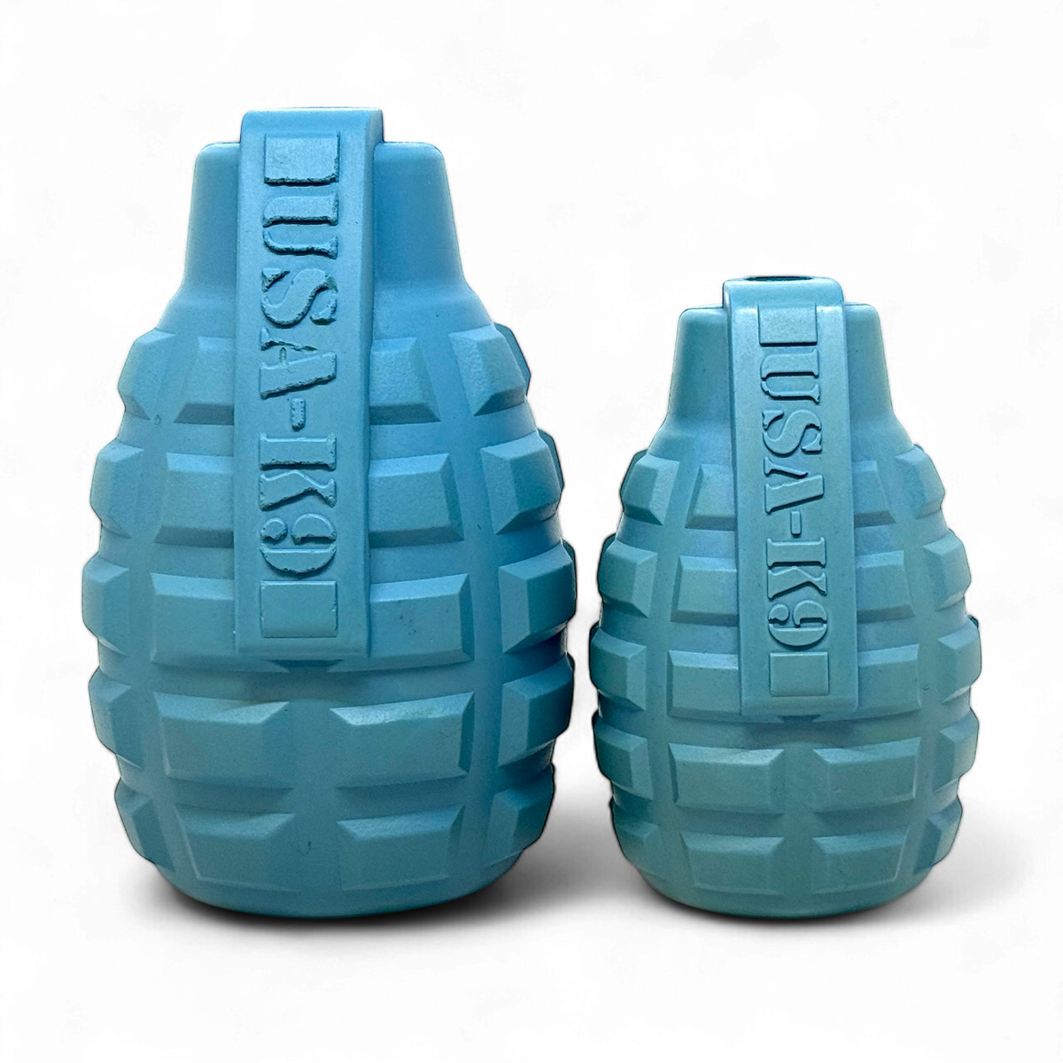 USA-K9 Grenade Rubber Dog Toy | Chew, Tug & Treat Dispenser | USA Made