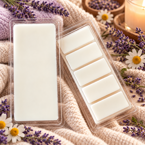 Bedtime Bath - Lavender & Chamomile Wax Melts | Fresh & Clean Para-Soy Clamshell | 1.75 oz Trial or 3.5 oz Full Size