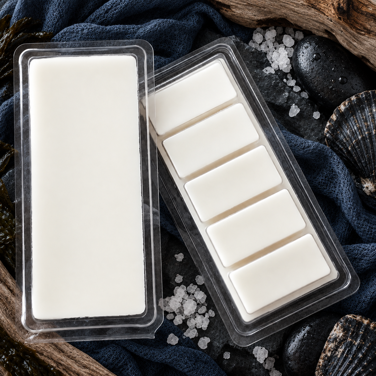 Howl + Ember Black Sea Wax Melt styled product photo