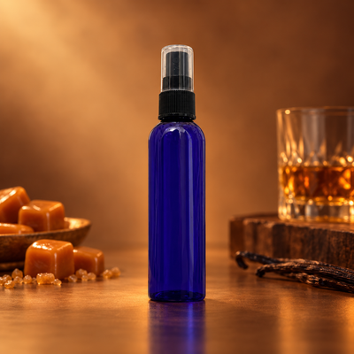 Butterscotch + Bourbon room and linen spray fragrance scene