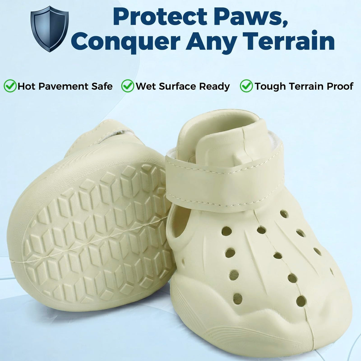 Dog Clog Boots | Waterproof Breathable Sandal Shoes for Dogs