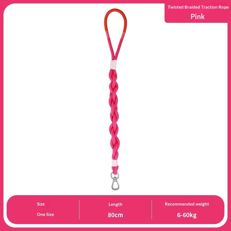Handmade Woven Dog Leash | Polyester Fiber | 6 Colors