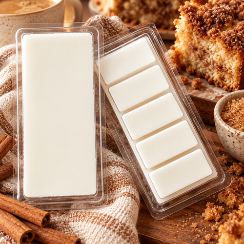 Cinnamon Sugar Coffee Cake Wax Melts | Bakery Para-Soy Clamshell | 1.75 oz Trial or 3.5 oz Full Size