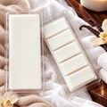 Do Not Disturb wax melt with fresh linen, cashmere vanilla, and polished mahogany styling