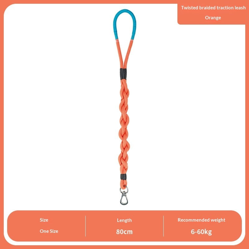 Handmade Woven Dog Leash | Polyester Fiber | 6 Colors