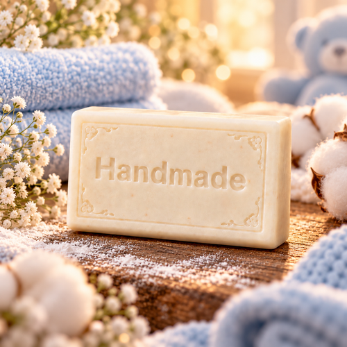 Baby Powder Shea Butter Soap | 4 oz Handmade Bar